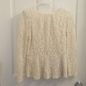 Cream Lace Blouse